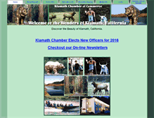 Tablet Screenshot of klamathchamber.com